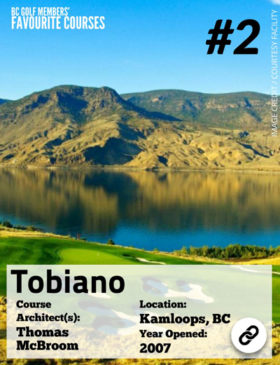 Top BC Golf Courses - Tobiano ranked #2